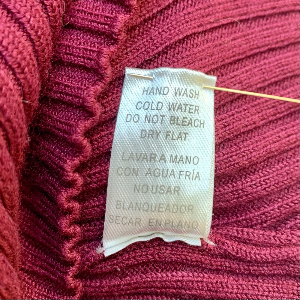 Burgundy Ribbed Top - Picture 4 of 7